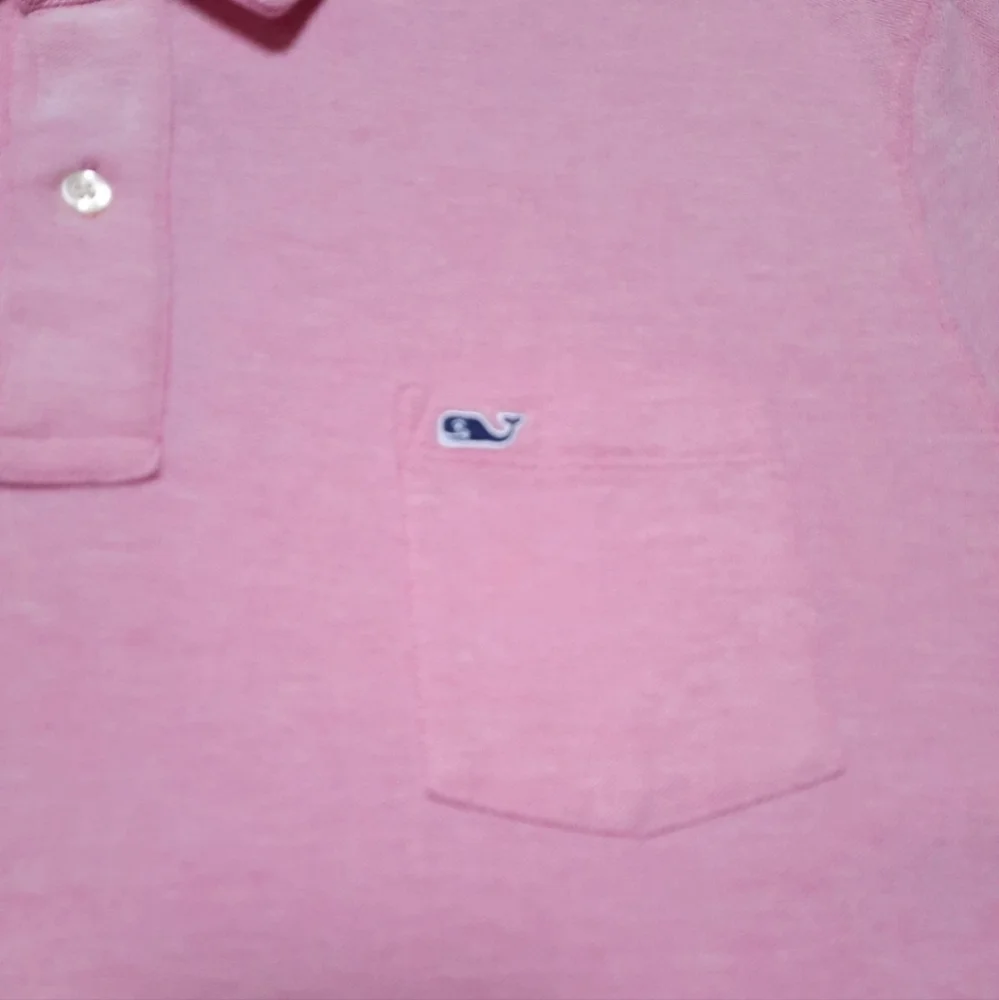 Vineyard Vines Classic Fit Polo Pink 100% Cotton Size XXL 2XL Mens - Picture 3 of 6